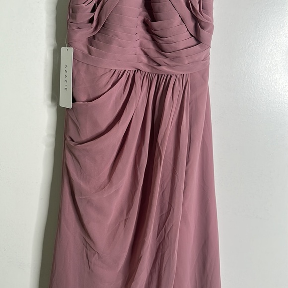 AZAZIE bridesmaids maxi dress dusty pink size 4 new - Picture 7 of 15